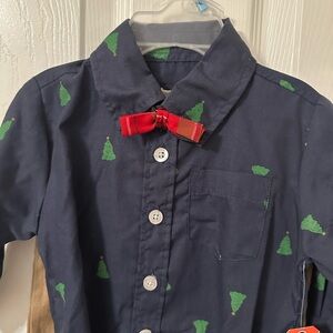 Kids Navy and Tan Matching Set